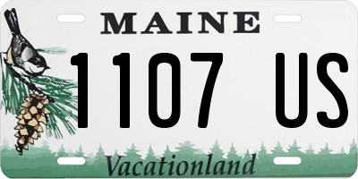 ME license plate 1107US