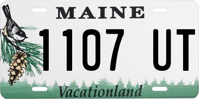 ME license plate 1107UT