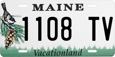 ME license plate 1108TV