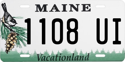 ME license plate 1108UI