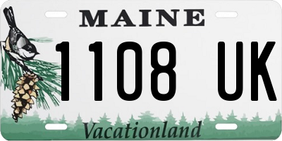 ME license plate 1108UK