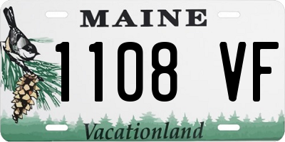 ME license plate 1108VF
