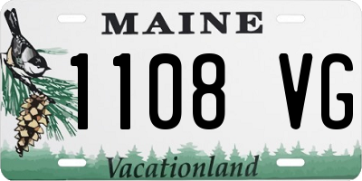 ME license plate 1108VG