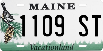 ME license plate 1109ST