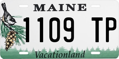 ME license plate 1109TP