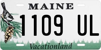 ME license plate 1109UL