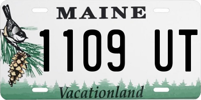 ME license plate 1109UT