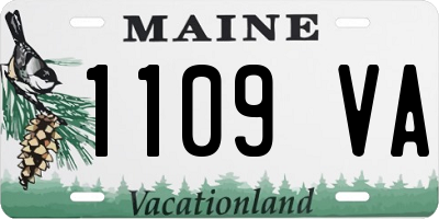 ME license plate 1109VA