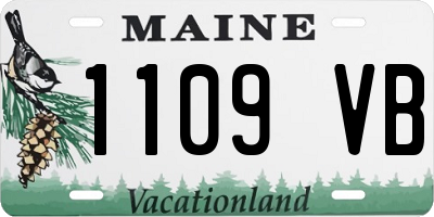 ME license plate 1109VB