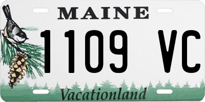 ME license plate 1109VC