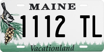 ME license plate 1112TL