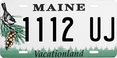 ME license plate 1112UJ