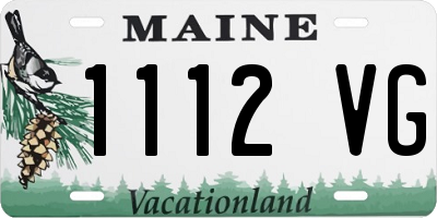 ME license plate 1112VG