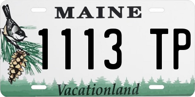 ME license plate 1113TP