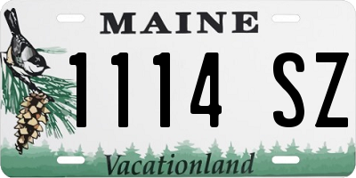 ME license plate 1114SZ