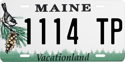 ME license plate 1114TP