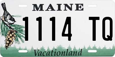 ME license plate 1114TQ
