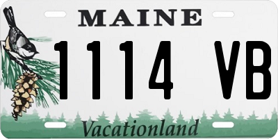 ME license plate 1114VB