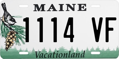 ME license plate 1114VF