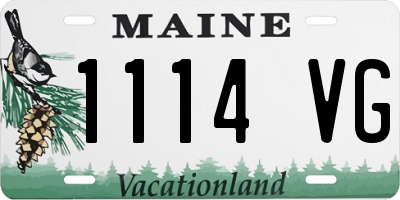 ME license plate 1114VG
