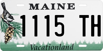 ME license plate 1115TH