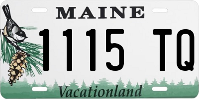 ME license plate 1115TQ