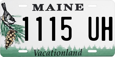 ME license plate 1115UH