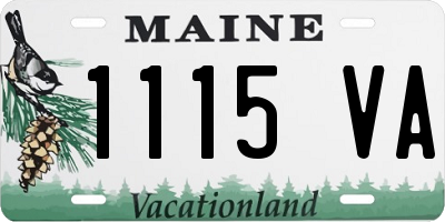 ME license plate 1115VA
