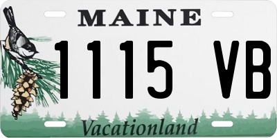 ME license plate 1115VB