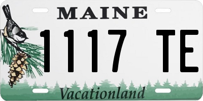 ME license plate 1117TE