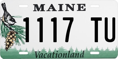 ME license plate 1117TU