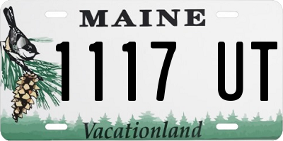 ME license plate 1117UT