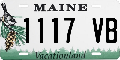 ME license plate 1117VB