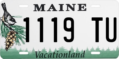 ME license plate 1119TU