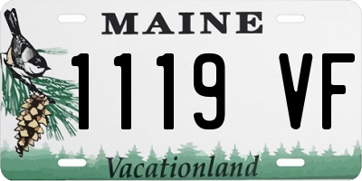 ME license plate 1119VF