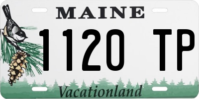 ME license plate 1120TP