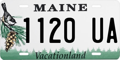 ME license plate 1120UA