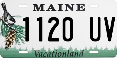 ME license plate 1120UV