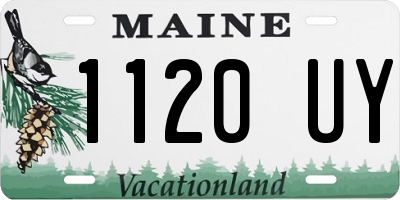 ME license plate 1120UY