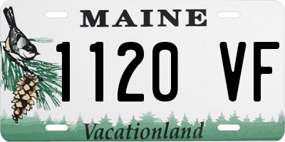 ME license plate 1120VF