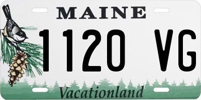 ME license plate 1120VG