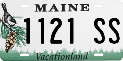 ME license plate 1121SS
