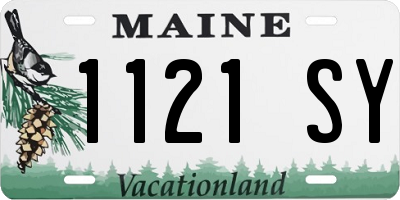ME license plate 1121SY