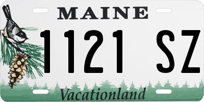 ME license plate 1121SZ