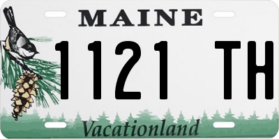 ME license plate 1121TH