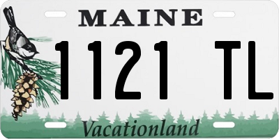 ME license plate 1121TL