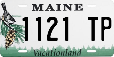 ME license plate 1121TP