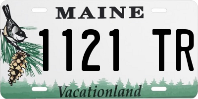ME license plate 1121TR