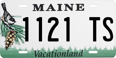 ME license plate 1121TS