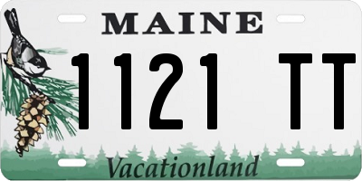 ME license plate 1121TT